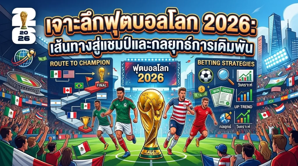 เจาะลึกฟุตบอลโลก 2026: เส้นทางสู่แชมป์และกลยุทธ์การเดิมพัน