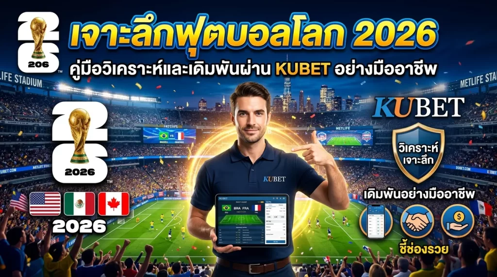 เจาะลึกฟุตบอลโลก 2026: คู่มือวิเคราะห์และเดิมพันผ่าน KUBET อย่างมืออาชีพ