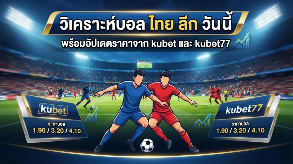 วิเคราะห์บอล ไทย ลีก วัน นี้ พร้อมอัปเดตราคาจาก kubet และ kubet77